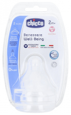Chicco Tetina Sil. Fisiologica Boca Ancha Flujo Regulable 2 Un. - Farmacia Ribera