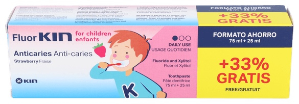 Fluor Kin Pasta Fresa 100 Ml - Farmacia Ribera