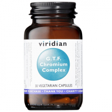 Viridian G.T.F. Cromo (200Ug) Complex 30 Cápsulas Vegetales