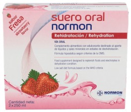 Normon Suerooral Fresa 2 U X 250Ml - Varios