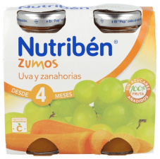 Nutriben Zumo Uva Y Zanahorias 130 Ml 2U Bipack - Alter Fcia