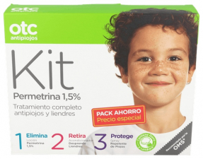 Otc Antipiojos Kit 1 2 3 Permetrina 1.5 %