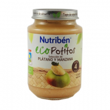 Ecopotito Nutribén Selección de Platano y Manzana 200 Gr