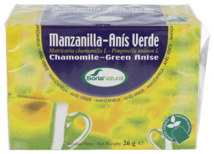 Soria Natural Inf.Manzanilla Anis Verde 20Uni - Farmacia Ribera