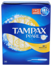 Tampax Tampones 100% Algodon Pearl Regular 20 Unidades