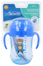 Taza Educativa Dr Brown´S Natural Flow + 12 M 270 Ml - Farmacia Ribera