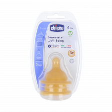 Tetina Chicco Wb Caucho Flujo Rapido 4M+ 2Uds