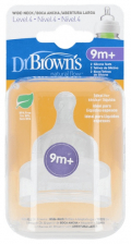 Tetina Silicona Boca Ancha Dr Brown´S Natural Flow Comilon N4 3 - Farmacia Ribera