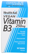 Vitamina B3 (Niacinamida) 250 mg 90 Comprimidos - Health Aid